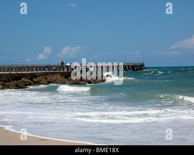 Sebastian Inlet on the Atlantic coast of Florida Stock Photo