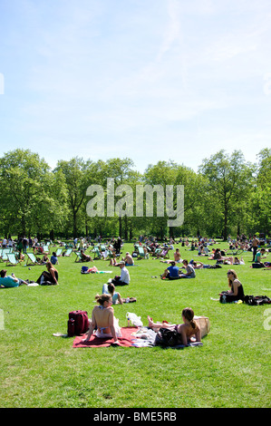 Green Park in summer, West End, City of Westminster, London, Greater London, England, United Kingdom Stock Photo