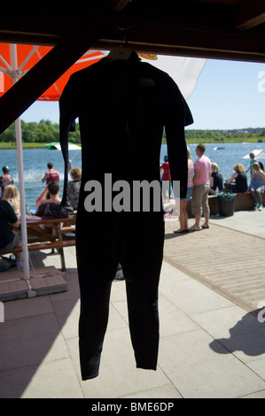 Wetsuit at Sheffield Cable Waterski Stock Photo