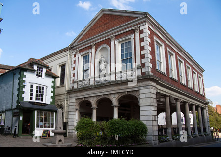 Windsor Guild Hall and the Crooked House, Windsor, Berkshire, England, UK Stock Photo