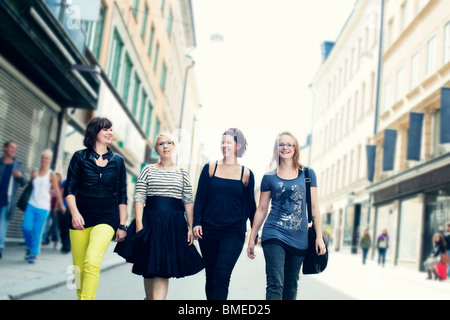 Women walking together Stock Photo