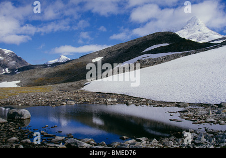 View of snow covered mountain landscape