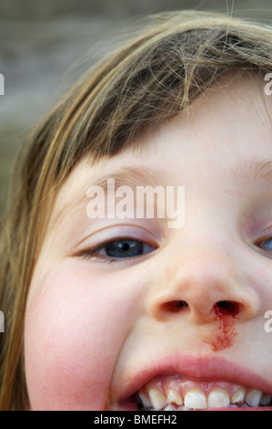 Scandinavia, Sweden, Girl smiling, portrait Stock Photo