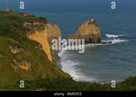 POINTE DU HOC OMAHA BEACH, FRANCE Stock Photo