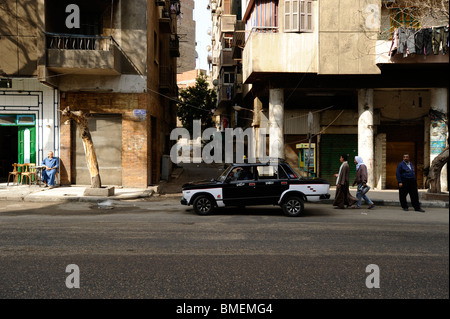 street scene near souk goma (friday market), street market, Southern Cemeteries, Khalifa district ,cairo Stock Photo