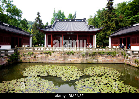 Memorial Hall Of Yue Fei, Yuewang Temple, Hangzhou City, Zhejiang Province, China Stock Photo