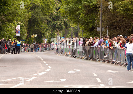 Awaiting the procession Luton International Carnival Stock Photo