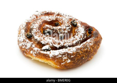 Danish pastry on a white background Stock Photo
