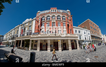 Panoramic views of Brighton: The Theatre Royal in New Road. Stock Photo