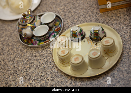 Tea ceremony at a traditional Chinese Wedding Stock Photo