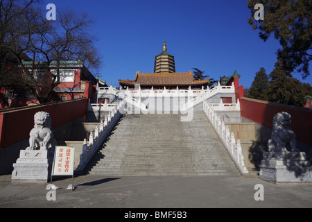 Temple Of Divine Light, Badachu Park, Beijing, China Stock Photo