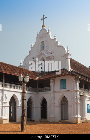 India, Kerala, Champakulam village, Syrian Christian Church in historic old Portuguese building Stock Photo