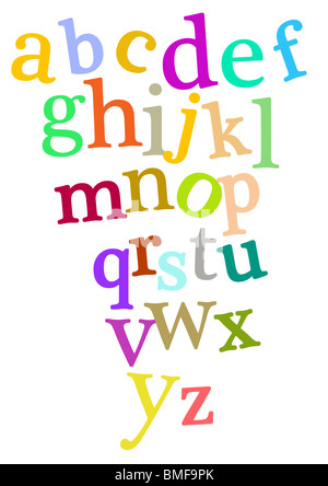 english alphabet Stock Photo