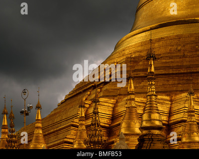 Famous Shwedagon Pagoda in Yangon, Myanmar Stock Photo
