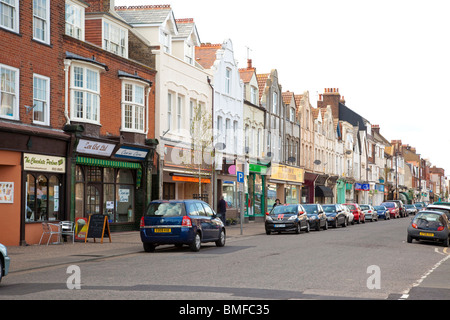 Connaught Avenue in Frinton On Sea, Essex, UK Stock Photo