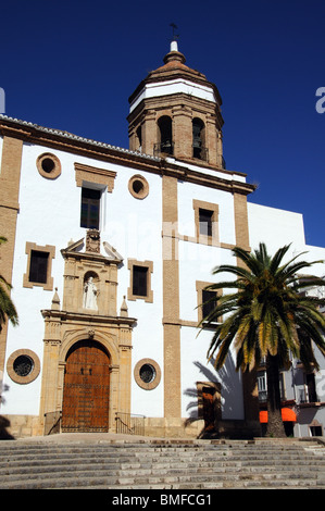 Church (Iglesia de la Merced) built in 1585, Virgen de la Paz, Ronda, Malaga Province, Andalucia, Spain, Europe. Stock Photo