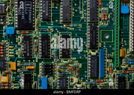 Close up of computer circuit board Stock Photo