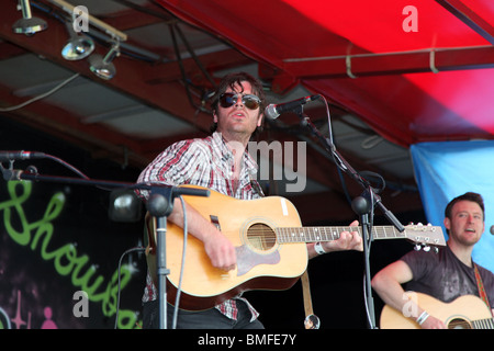 Simon Fagin performing at The Flatlake Festival, Co. Monaghan, Ireland