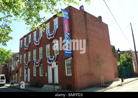 Babe Ruth's Birthplace, a museum in Baltimore, MD. Stock Photo