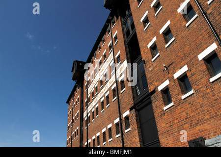 National waterways museum. Llanthony warehouse. Gloucester historic docks. Stock Photo