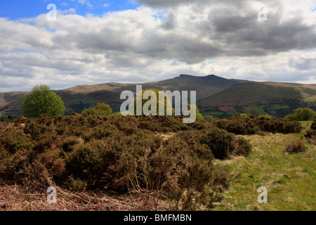 Pen y Fan and Corn Du, Brecon Beacons, Wales, UK Stock Photo