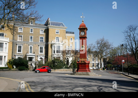 Clocktower at the top of Highbury Hill, Highbury, London, UK Stock Photo