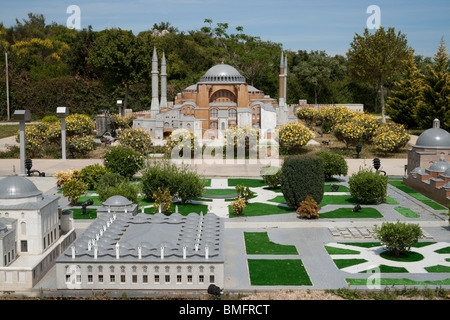 Turkey Antalya - scale model architecture at Minicity. Stock Photo