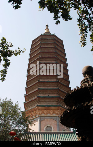 Sarira Pagoda, Temple Of Divine Light, Badachu Park, Beijing, China Stock Photo