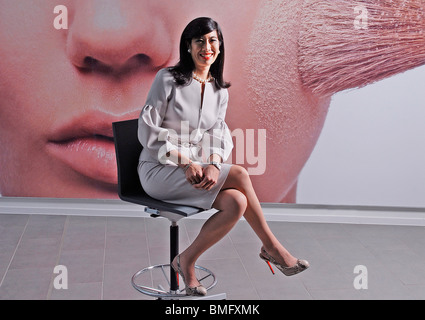 Andrea Jung, CEO of Avon Products Inc., at the new UK HQ in Northampton. Stock Photo