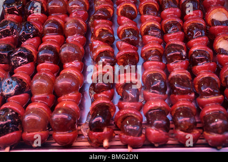 Traditional snack Tanghulu, Jilin, Jilin Province, China Stock Photo