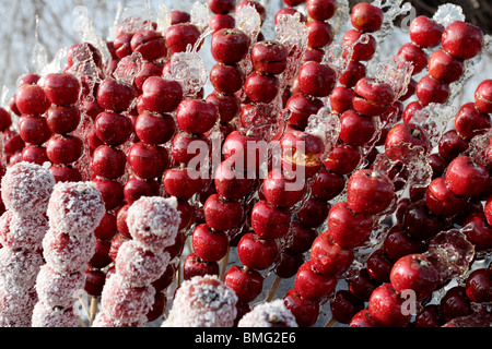 Traditional snack Tanghulu, Jilin, Jilin Province, China Stock Photo