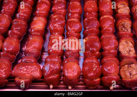 Traditional snack Tanghulu, Jilin, Jilin Province, China Stock Photo