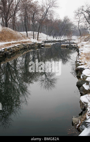 Yuanmingyuan Park in early spring, Beijing, China Stock Photo