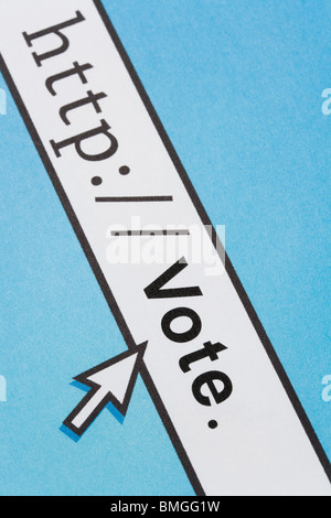 Computer Screen, concept of online voting Stock Photo - Alamy