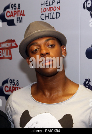 JLS arrive at Capital Radio's Summertime Ball at Wembley Stadium Stock Photo