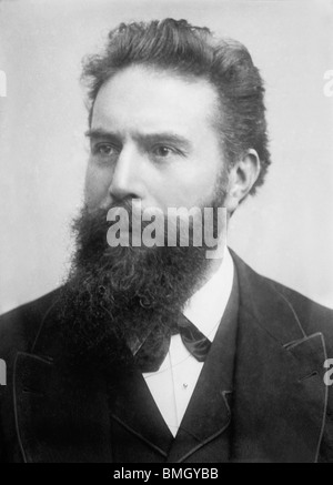 Undated portrait photo of German physicist Wilhelm Conrad Roentgen (1845 - 1923) - discoverer of x-rays and Nobel Prize winner. Stock Photo