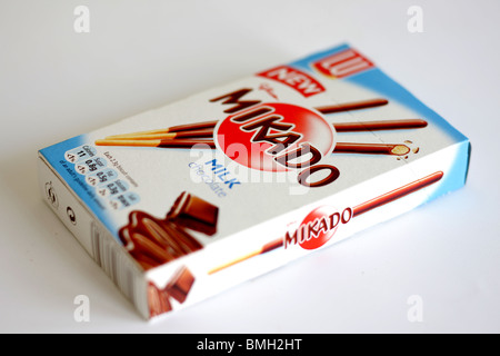 Mikado Milk Chocolate Sticks Stock Photo