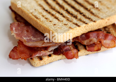 Toasted Bacon Sandwich Stock Photo