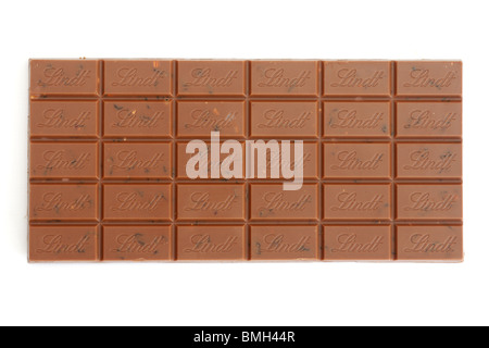 Lindt Swiss Classic Hazelnut and Raisins Milk Chocolate Bar Stock Photo