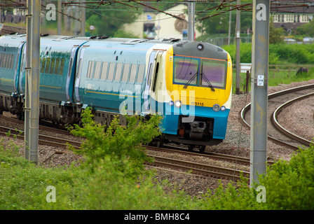 Arriva Trains Wales ATW 175115 Class 175 is a diesel-hydraulic railcar train Stock Photo