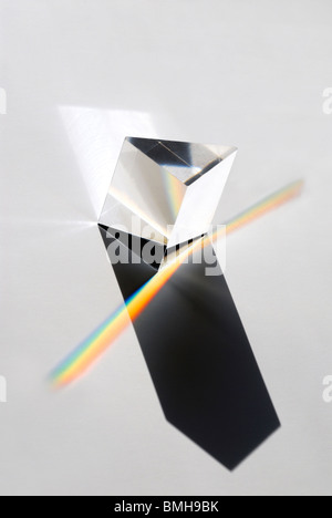 Triangular right angle prism Stock Photo