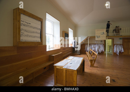 New Lanark - Robert Owen's utopian industrial village in Scotland. The Schoolroom. Stock Photo