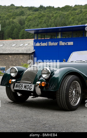 Morgan Roadster 100 outside the Lakeland Motor Museum at Backbarrow, Newby Bridge, Ulverston, Cumbria, UK Stock Photo