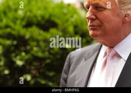 Portrait of Donald Trump in front of Trump Tower 8 June 2010 Stock Photo