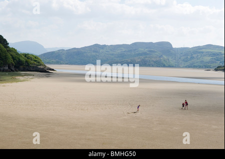 Portmeirion Gwynedd North Wales UK River Dwyryd estuary.  Looking across to the Snowdonia national park. 2010 2010s HOMER SYKES Stock Photo