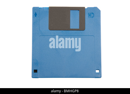 Blue 3.5 inch floppy disc Stock Photo