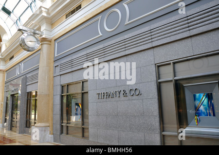 Tiffany store at Bellagio Hotel, Las Vegas, Nevada, USA Stock Photo