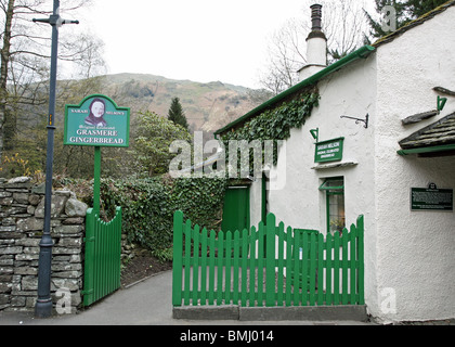 Grasmere Gingerbread shop in the English Lake District, Cumbria, England Stock Photo
