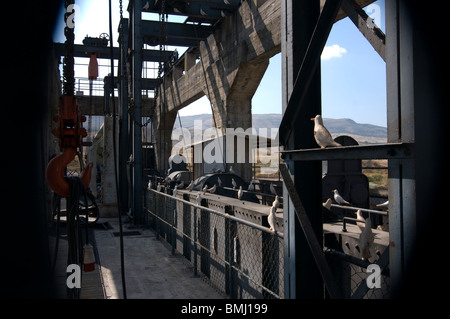 The old Rutenberg hydroelectric power-plant dating to 1932 at Naharayim or Baqoura where the Yarmouk River flows into the Jordan River in Israel Stock Photo