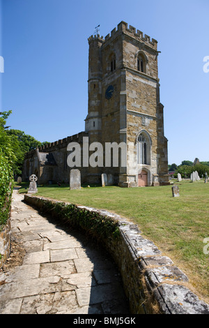 The Parish Church of St. Nicholas in Abbotsbury, Dorset, UK. Stock Photo